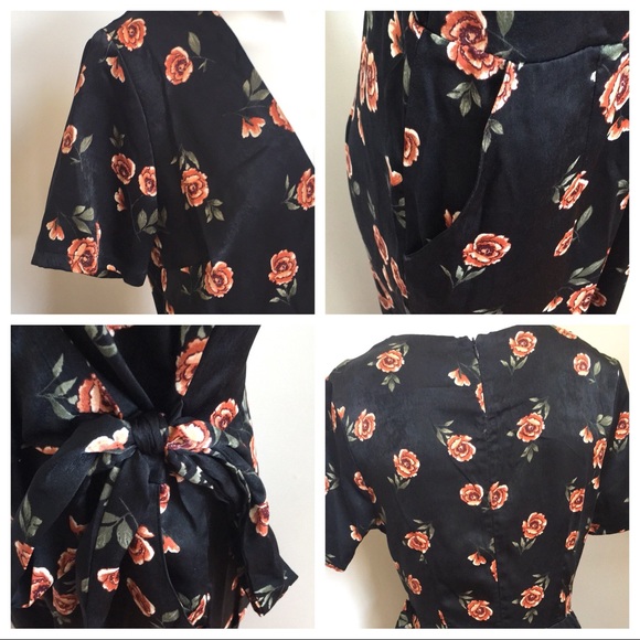 ❗️2 Left | Xhilaration Satin Floral Jumpsuit - Picture 5 of 8